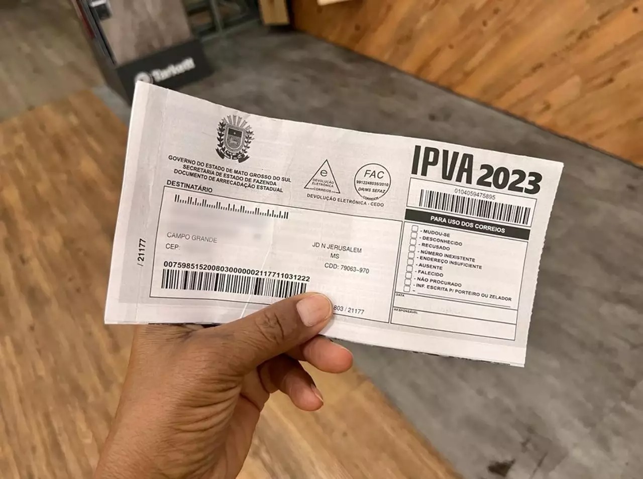 Proprietários que ainda não receberam o IPVA 2023 podem baixar boleto pela internet - Diário Corumbaense